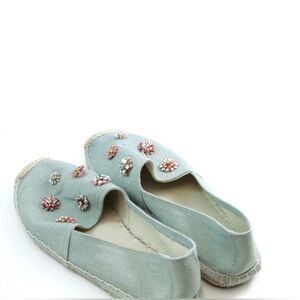 Madden Girl Blue Espadrilles with Embroidered Details Size 8.5